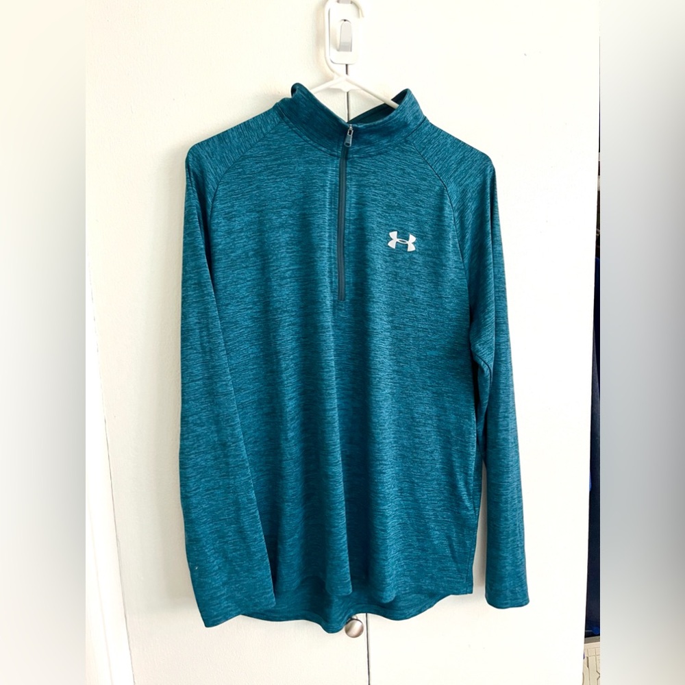 Under Armor Heatgear Men’s Heathered Blue Quarter Zip